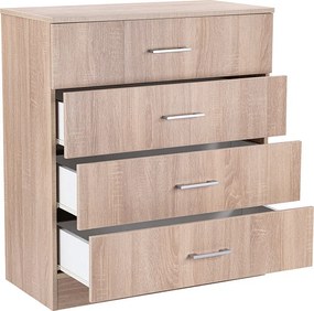 Miami komód 4 fiókos 80x92 cm sonoma tölgy-sonoma tölgy
