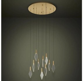 Eglo 390359-LED Dimmelhető csillár zsinóron MIRADOR 10xLED/3W/230V átm. 58cm arany