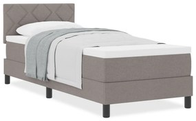 Box Spring ágy matraccal Taupe 80x200 cm Szövet