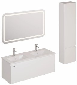 Fürdőszobagarnitúra mosdóval, mosogató csapteleppel, kifolyóval és szifonnal Naturel Ancona fehér KSETANCONA7