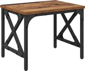 vidaXL Nyomtatóállvány Állítható Öreg fa 40 x 30 x 31 cm Faanyag