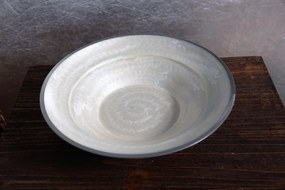 Krémes-ezüst színű tál Cappucino 29cm