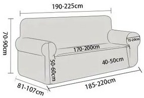 4Home Magic clean elasztikus kanapéhuzat barna, 190 - 230 cm