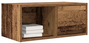 2 db antik fa szerelt fa fali TV-szekrény 60x31x25,5 cm