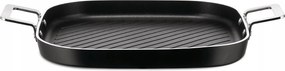 Alessi Pots & Pans Grill serpenyő tapadásmentes bevonattal Fekete