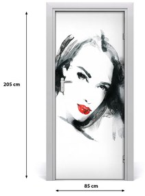 Poszter tapéta ajtóra Portré, nő 75x205 cm