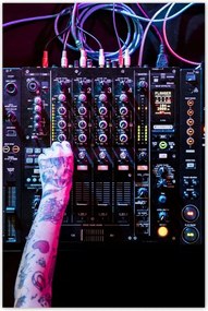 Poszterek 80x120 Dj zenĂ©lĆ party