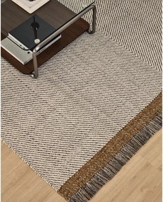 Krémszínű kézi szövésű gyapjú szőnyeg 160x230 cm Brina – Kave Home