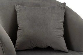 Szürke bársony fotel Silvery – Mauro Ferretti