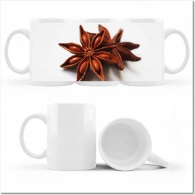 Nyomott mintás bögre Ánizs csillag Ánizs