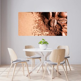 PIPPER. Öntapadós textiltapéta "Kávébabok"