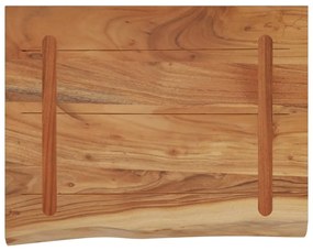 tömör akácfa téglalap alakú fali polc 40 x 30 x 3,8 cm