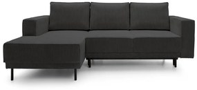 Sarokkanapé Rodriguez mini (B) (sötétszürke + fekete). 1099135