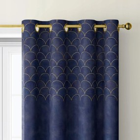 Velvet Függöny Átvezetőkkel_arany MINTÁS_145 x 160