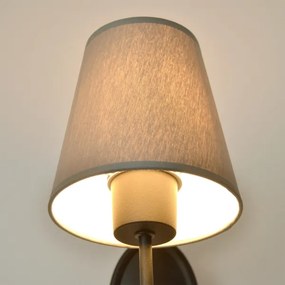 Fali lámpa MALBO 1xE27/15W/230V szürke/fekete