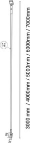 Antigo Surika 6036 Vonalas lámpa 1x68W/LED 4000K 8302lm IP20