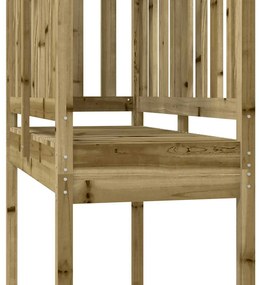 impregnált fenyőfa játszótorony 52,5 x 110,5 x 214 cm