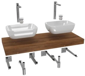 SAT Dolce Fürdőszobabútor szett mosdópulttal 120x8x50 cm Charleston tölgy KSETDO19