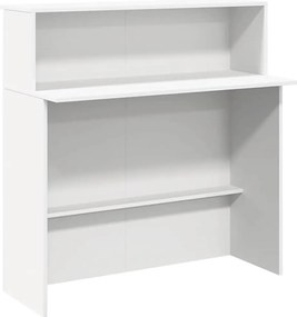 recepciós pult fehér 200x50x103,5 cm szerelt fa