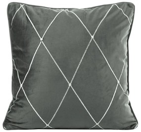 Margo Pierre Cardin bársony párnahuzat Világosszürke 45x45 cm