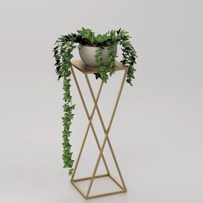 Virágállvány 70x24 cm arany