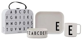 Design Letters gyerek reggeliző készlet Classics in a suitcase E 4 db