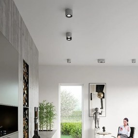 Szürke spotlámpa ø 14 cm Spattio - Sollux