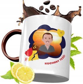 Bordó Bögre Apósnak Születésnapi Ajándék fényképes nyomtatással