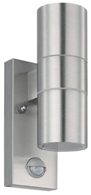 Eglo 79594- LED Kültéri lámpa érzékelővel ARAPONGAS 2xGU10/2,8W/230V IP44 króm