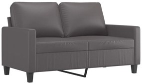 vidaXL 2 személyes szürke műbőr kanapé 120 cm