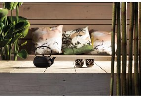 Fekete porcelán-öntöttvas teázó szett Sichuan – Bredemeijer