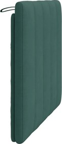 sötétzöld bársony fejtámla párna Hanko 100 cm