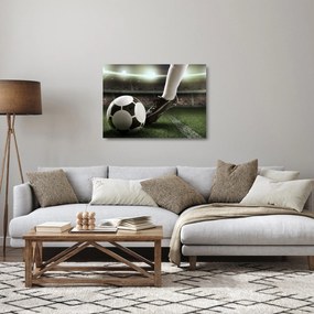 Üveg kép - Futball labda (70x50 cm)
