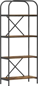 vidaXL Könyvespolc Füstölt tölgy 60 x 30 x 146 cm Faanyag