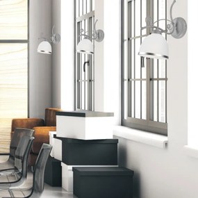 Fali lámpa RETRO II 1xE27/60W/230V ezüst