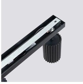 Fekete spotlámpa 6,5x45 cm Gleam – Sollux