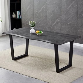 Étkezőasztal 180×90 cm, MDF, Szürke Tölgy. HT-F4218 GREY