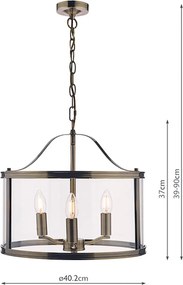 Laura Ashley Harrington 3734640-Q Csillár 3x40W/E14 IP20