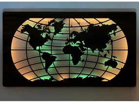 Li-Go 4709/DUB2 - LED RGBW fali dekorációs lámpa LED/24W/230V 125x74 cm tölgy + távirányító