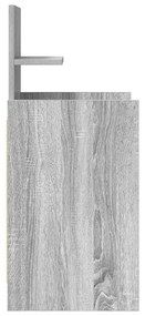 szürke sonoma színű éjjeliszekrény 2 fiókkal 38x34x80 cm