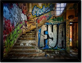 Poszterek keretben 40x30 Graffiti Falfestmények