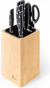 Bambusz késtartó blokk, univerzális bambusz késtartó állvány