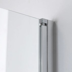 Stuxi Bari 70x80 aszimmetrikus nyílóajtós zuhanykabin 6 mm vízlepergető biztonsági üveggel, króm