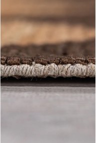 Barna-natúr színű kézi szövésű jutakeverék futószőnyeg 60x230 cm Effie Diamond – Flair Rugs