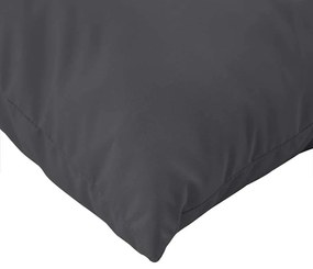 2 db melange antracitszürke szövet raklappárna