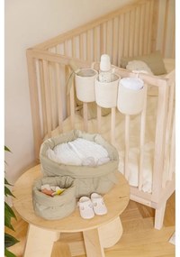 Világoszöld textil gyerek tárolódoboz szett 2 db-os ø 30x20 cm Bambie Olive – Lorena Canals