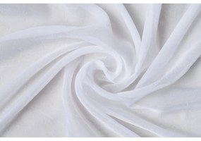 Fehér voile fényáteresztő függöny 300x260 cm Crush – Mendola Fabrics