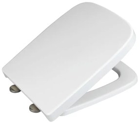 WENKO 24334100-WC-ülőke EXCLUSIVE 46,5x37 cm fehér/ezüst