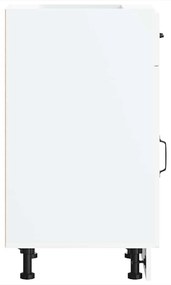 vidaXL Konyhai alsó szekrény Kalmar fehér műfa