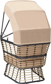 Bézs fém kerti fotel Paros – Garden Pleasure